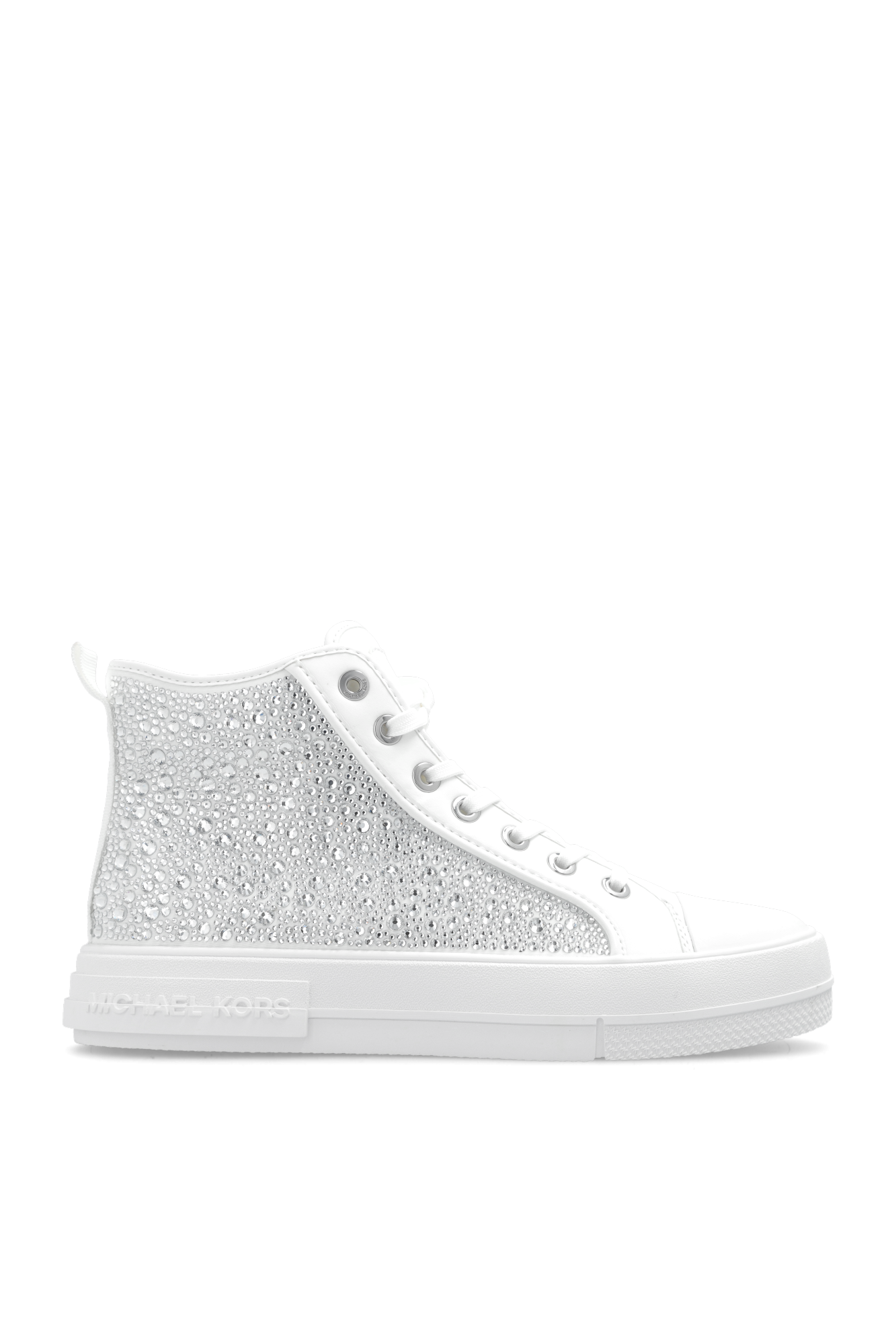 Michael kors white sneakers with best sale flowers